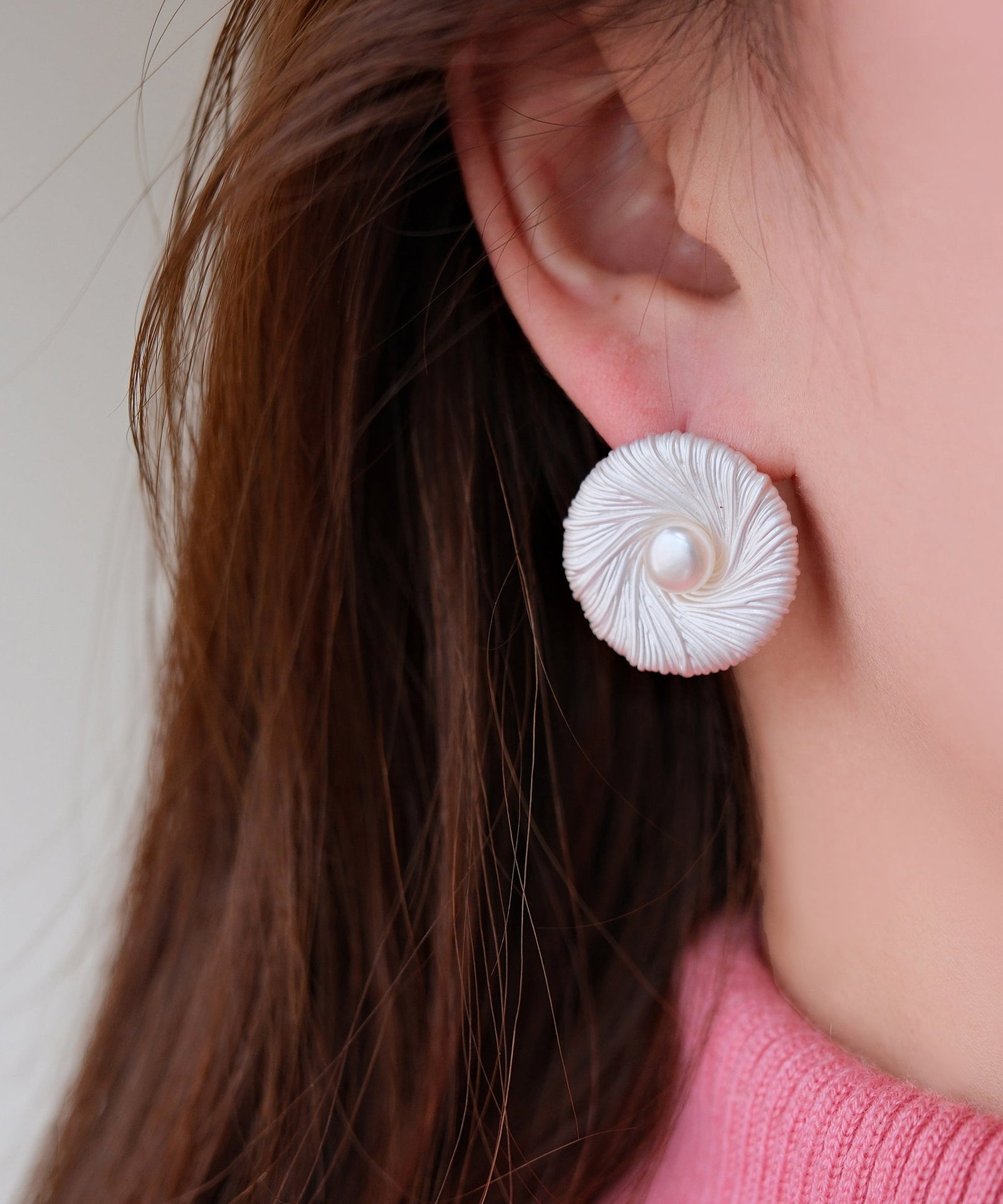 Boucles d'oreilles pour femmes style moderne avec perles 3
