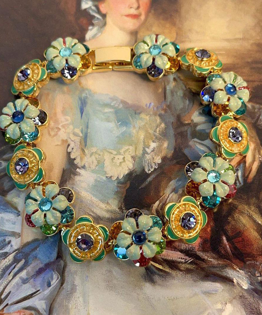 Bracelet Femme Chaîne Floral avec Zircon 3