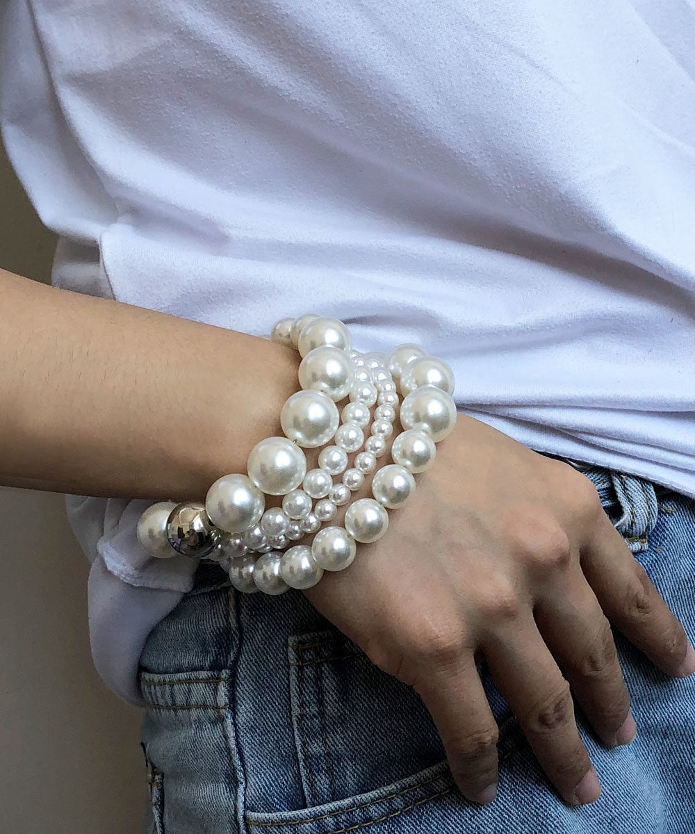 Bracelet Femme Multicouches Perles Style Patchwork 2