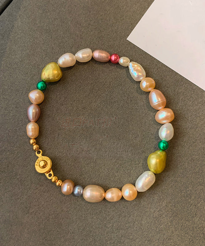 Bracelet Femme Perles Design Original Arc-en-Ciel 1