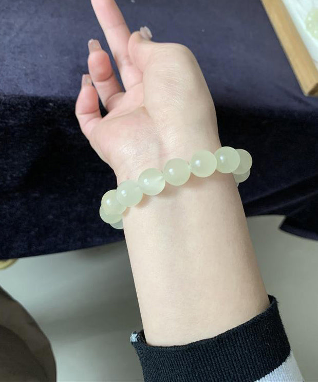 Bracelet Femme Perles Translucides Style Oeil de Chat 3