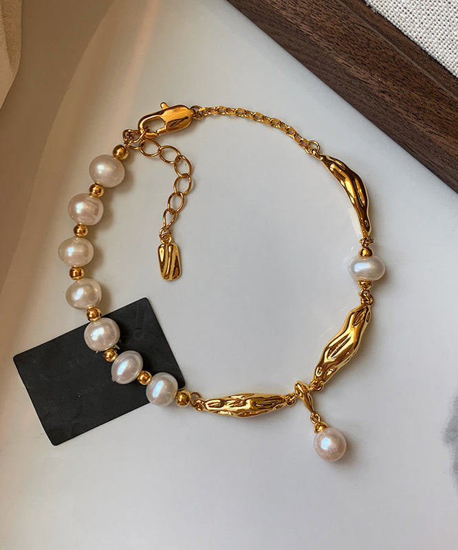 Bracelet Femme à Breloques Métal Doré et Cuivre Style Fantaisie 4