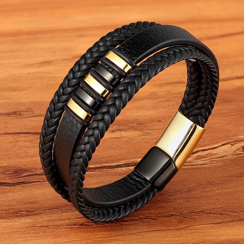 Bracelet en cuir pour homme - Accessoire intemporel et élégant 3