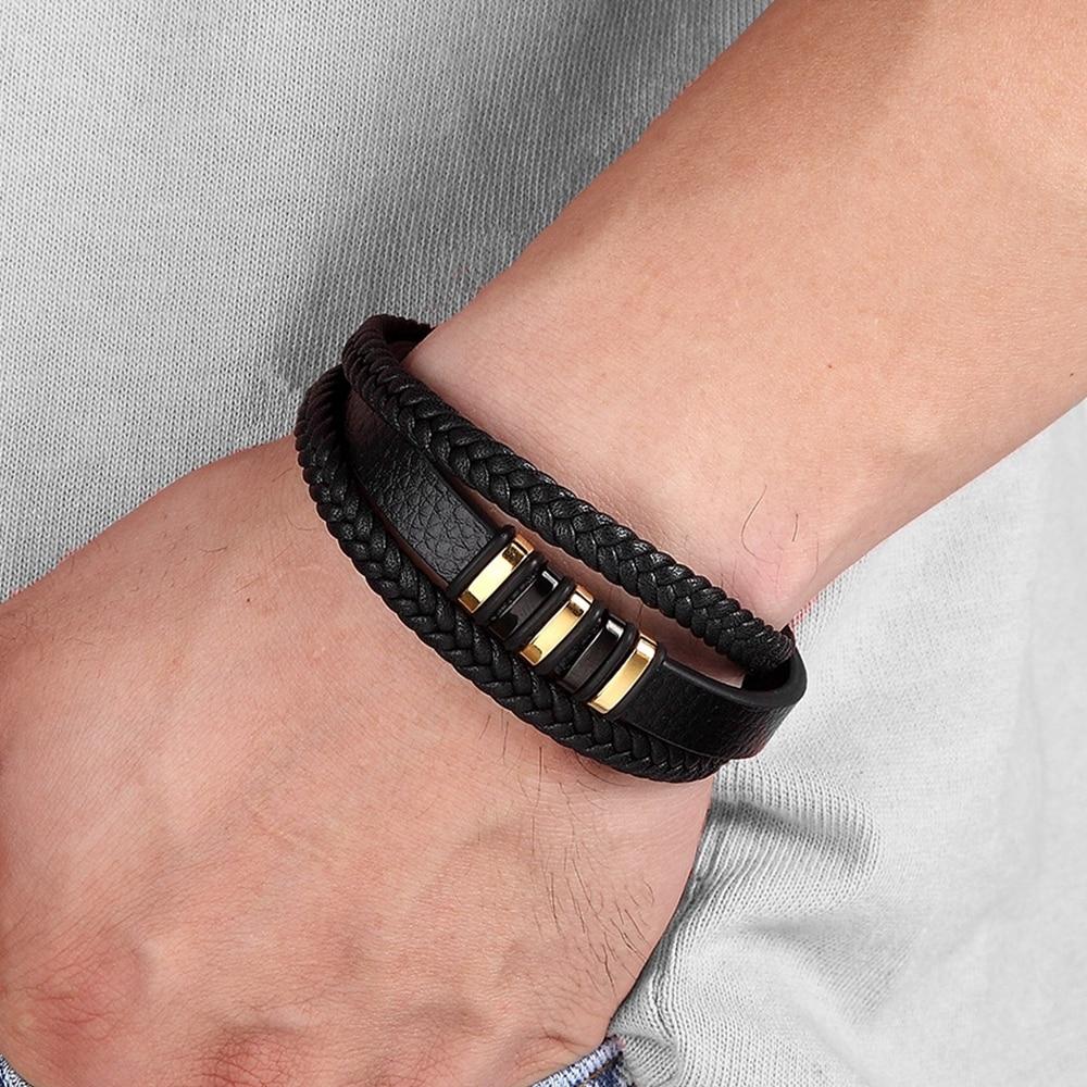 Bracelet en cuir pour homme - Accessoire intemporel et élégant 6
