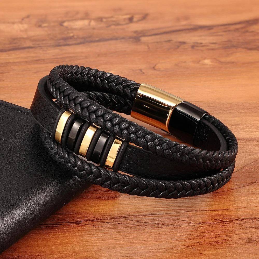 Bracelet en cuir pour homme - Accessoire intemporel et élégant 7