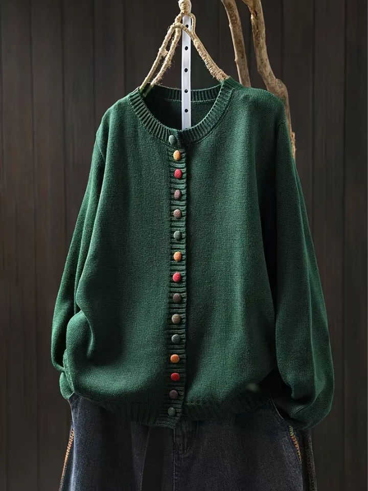 Cardigan Femme Ample avec Détails Élégants 5