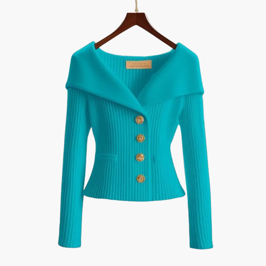 Cardigan Femme Boutonné Côtelé 6