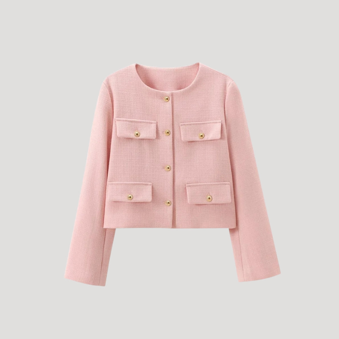 Cardigan Femme Boutonné avec Poches Modernes 1