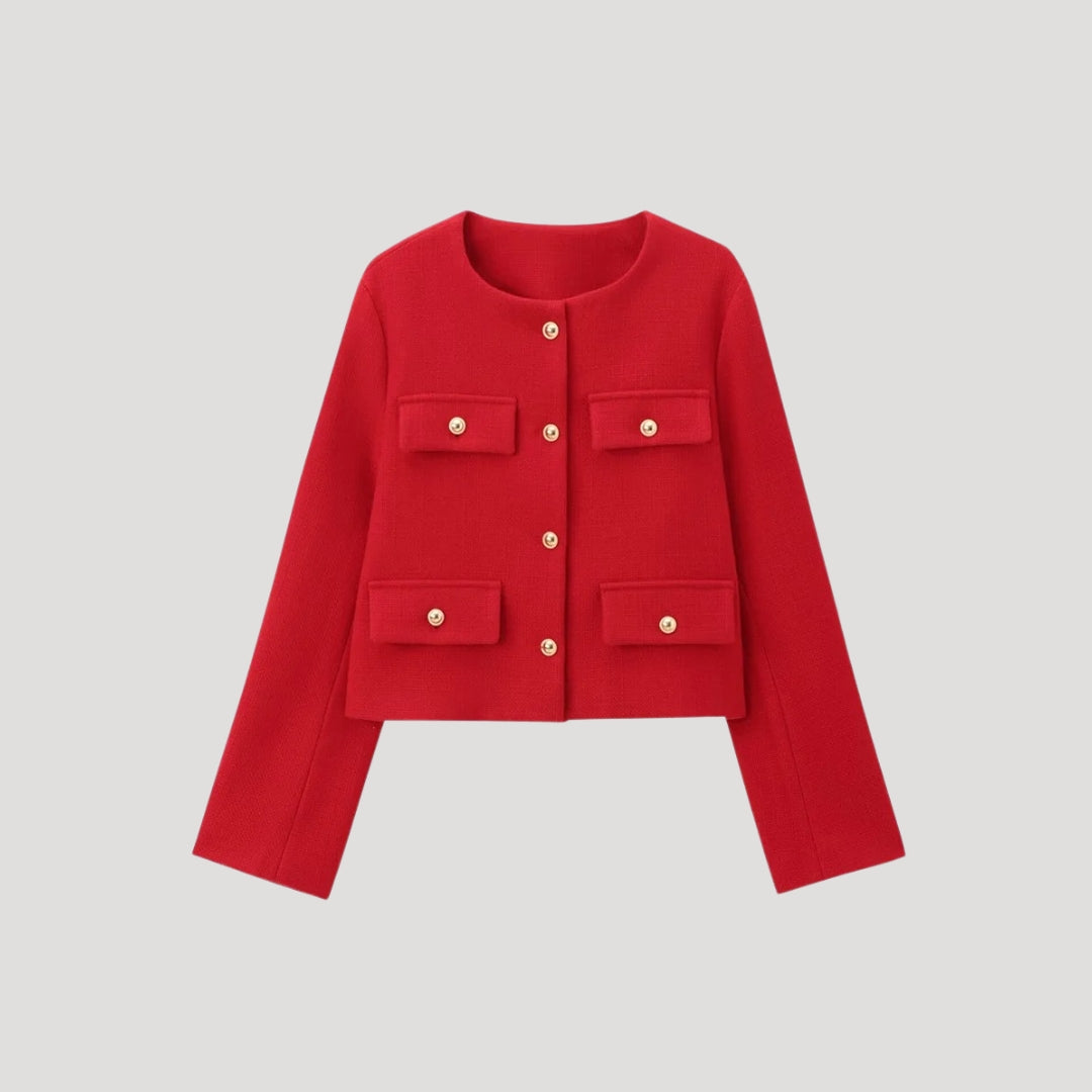 Cardigan Femme Boutonné avec Poches Modernes 8