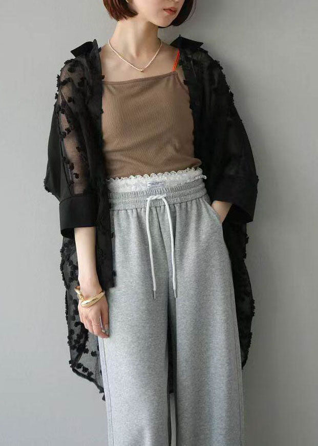 Cardigan Femme Style Bohème à Broderies en Mousseline 2
