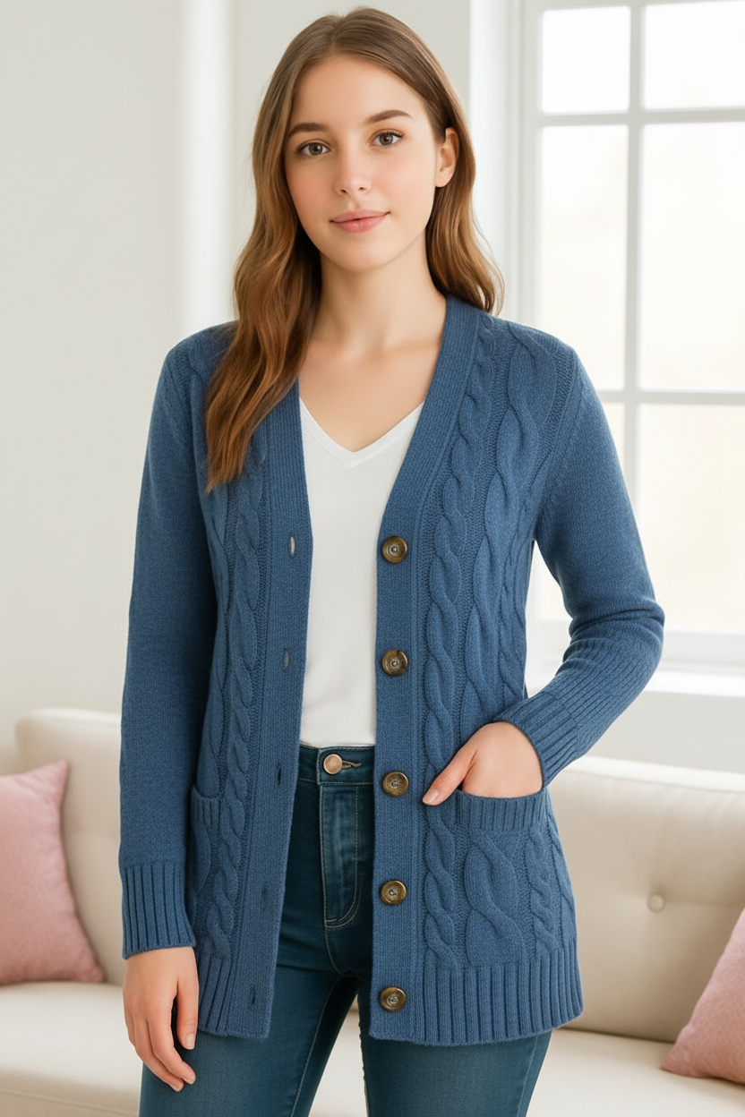 Cardigan Femme Torsadé Printemps 0