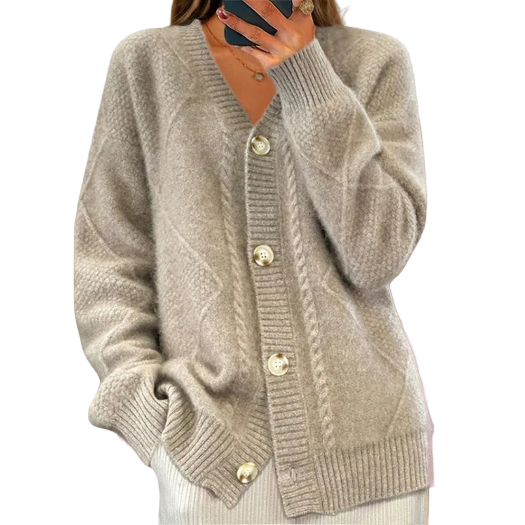 Cardigan Femme à Câbles Chic 3