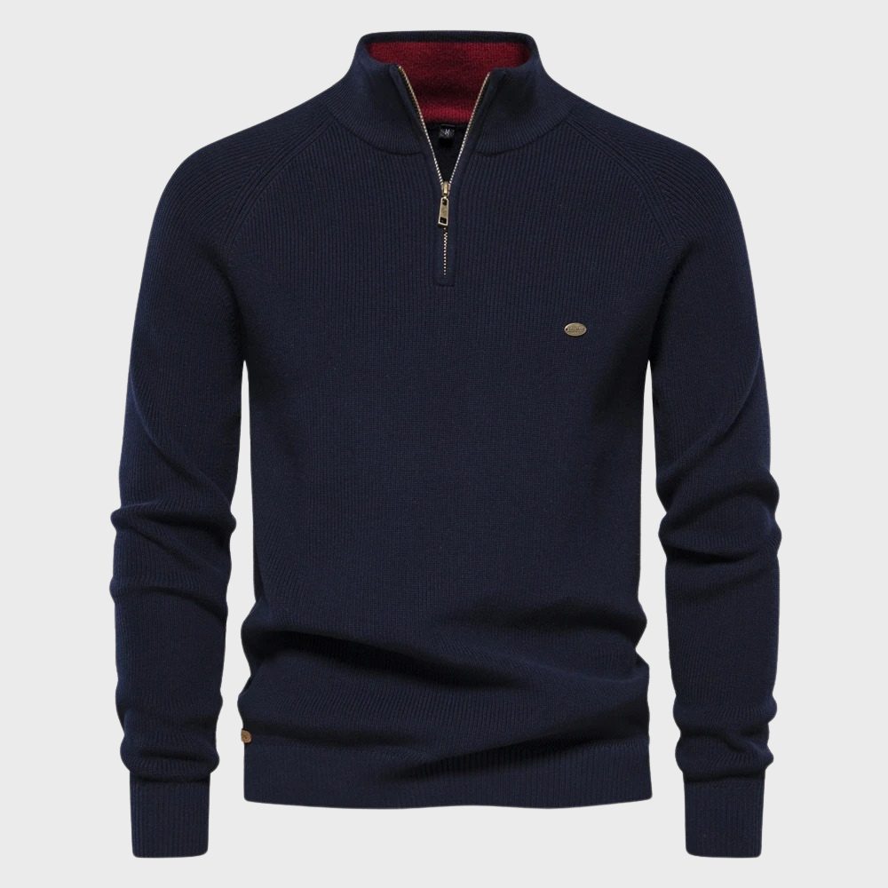 Cardigan Homme Demi-Zip Automnal 4