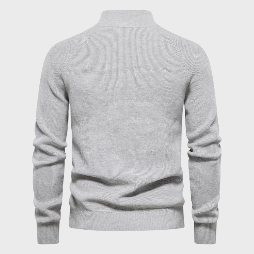 Cardigan Homme Demi-Zip Automnal 5