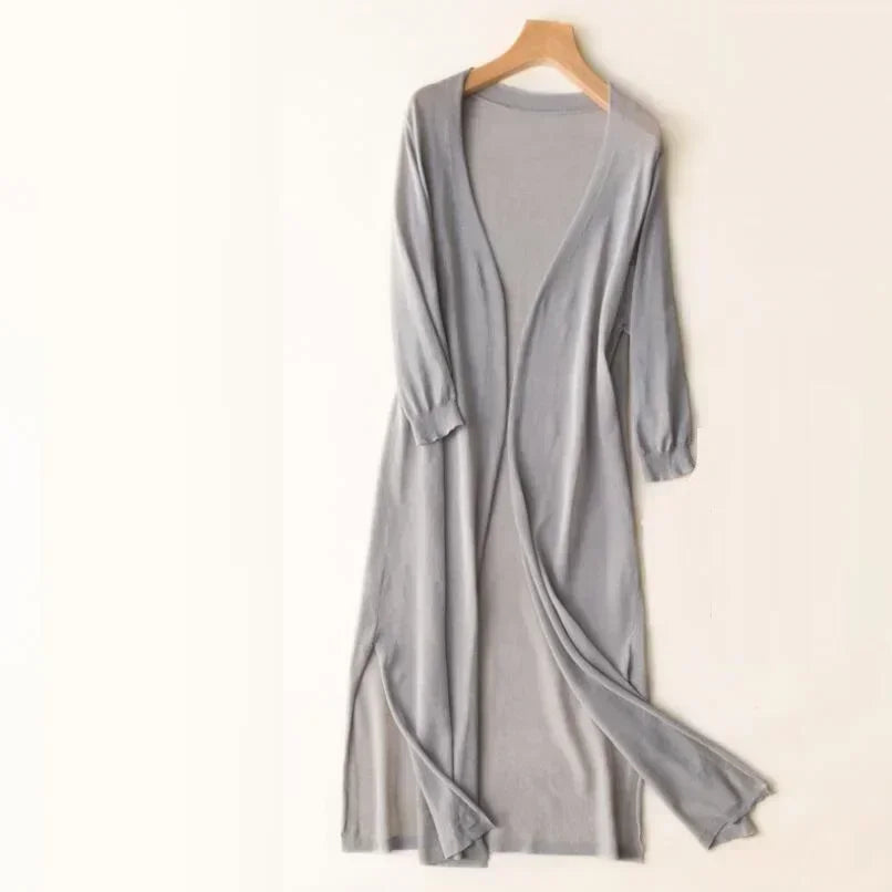 Cardigan Long Décontracté pour Femme 4