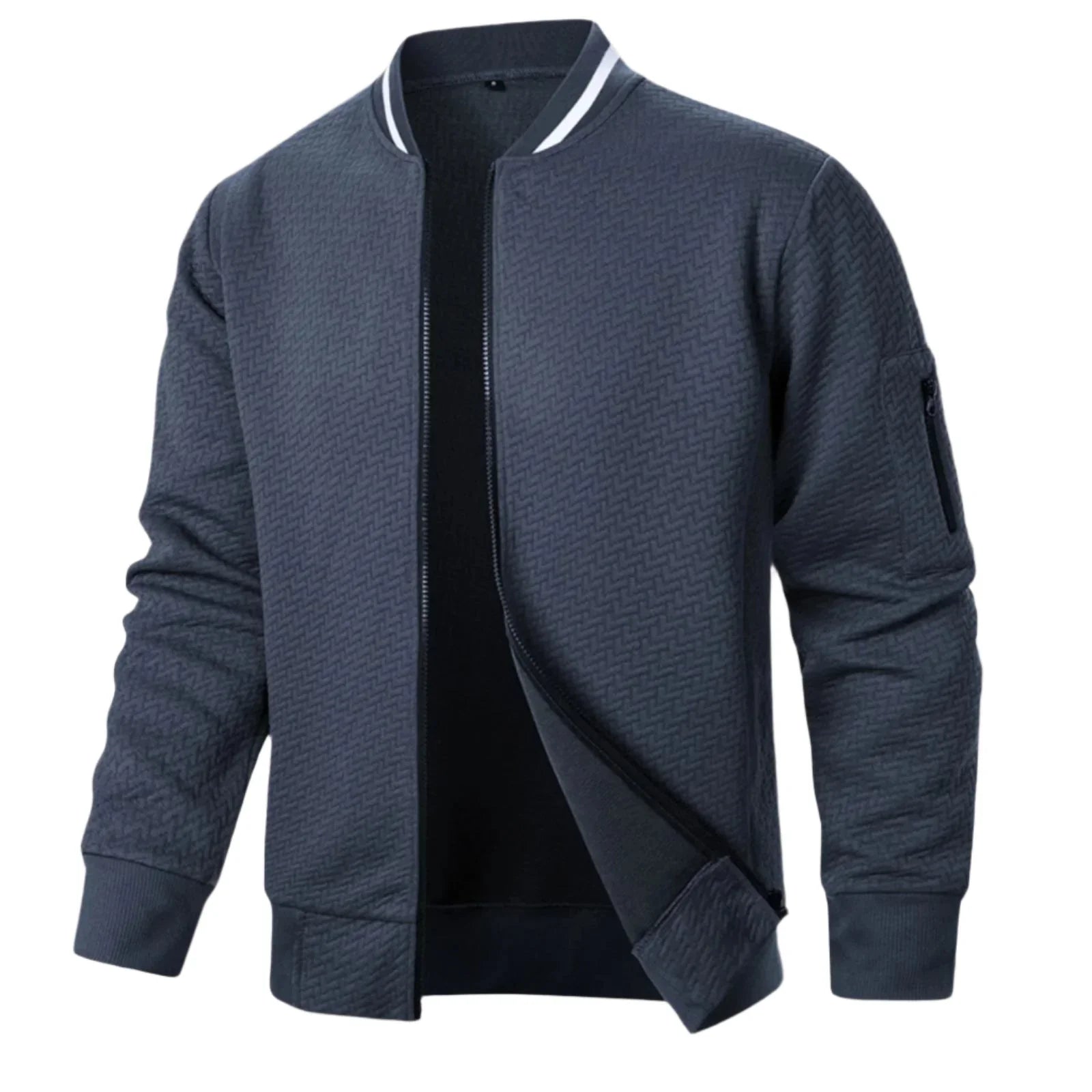 Cardigan Zippé pour Hommes Chic 8