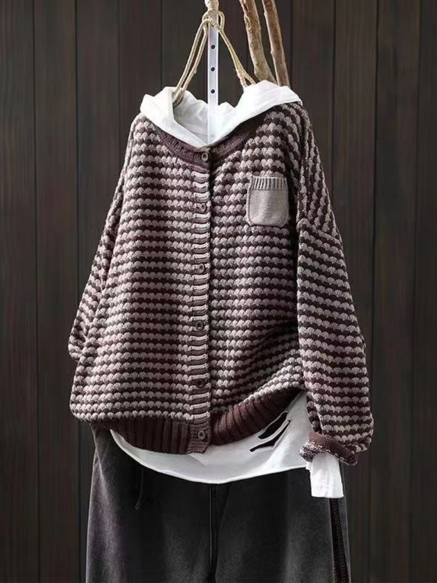 Cardigan en Tricot Texturé pour Femme 2