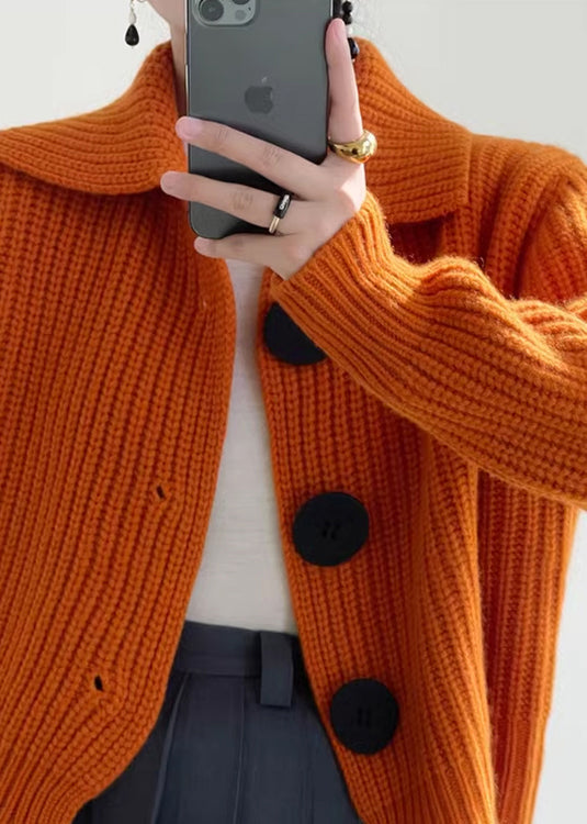 Cardigan en Tricot pour Femmes avec Col Peter Pan 4
