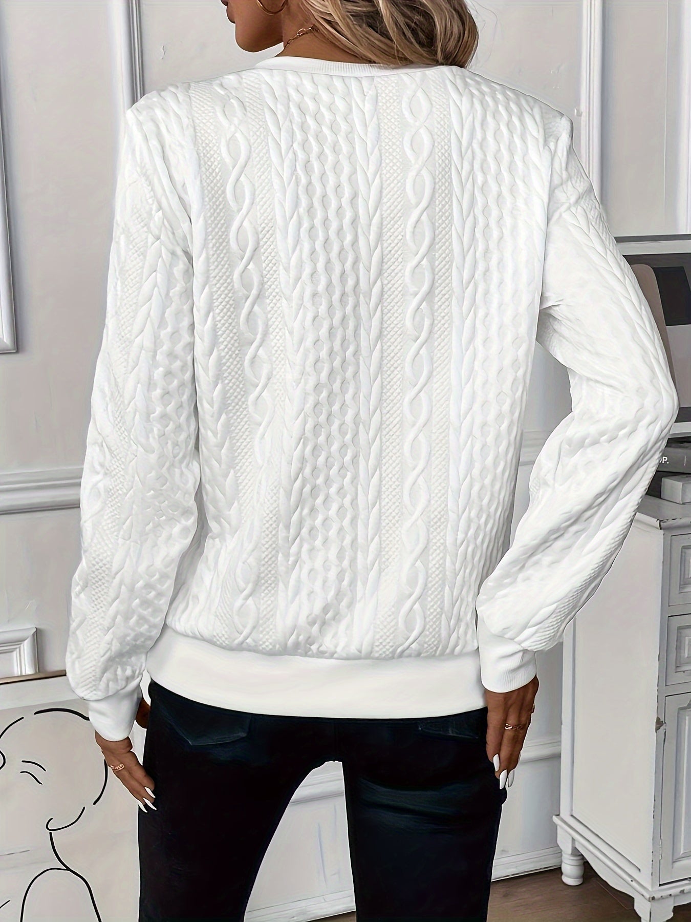 Cardigan pour Femmes Tricoté avec Fermeture Éclair 7