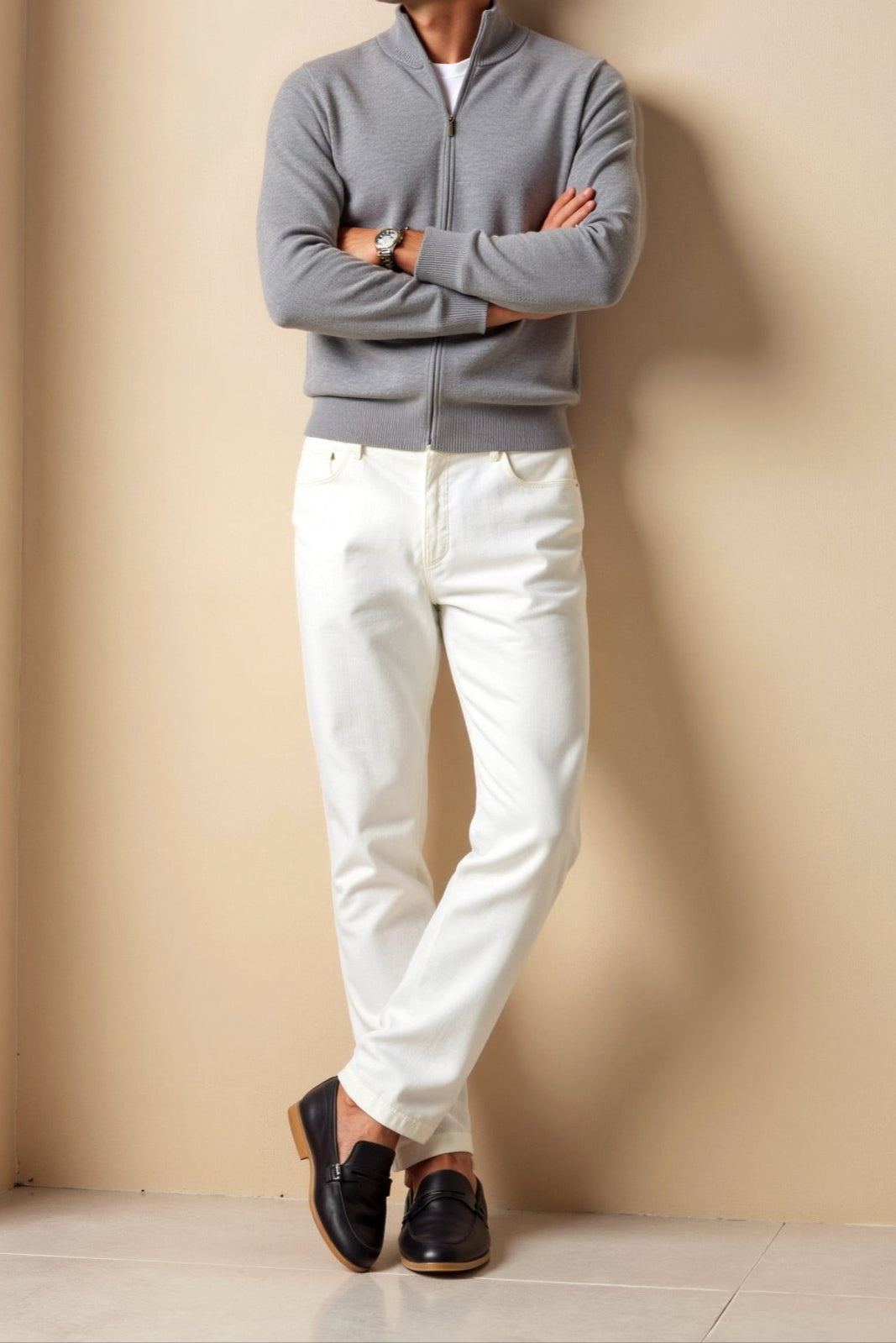 Cardigan pour Hommes Ajusté Chic 3