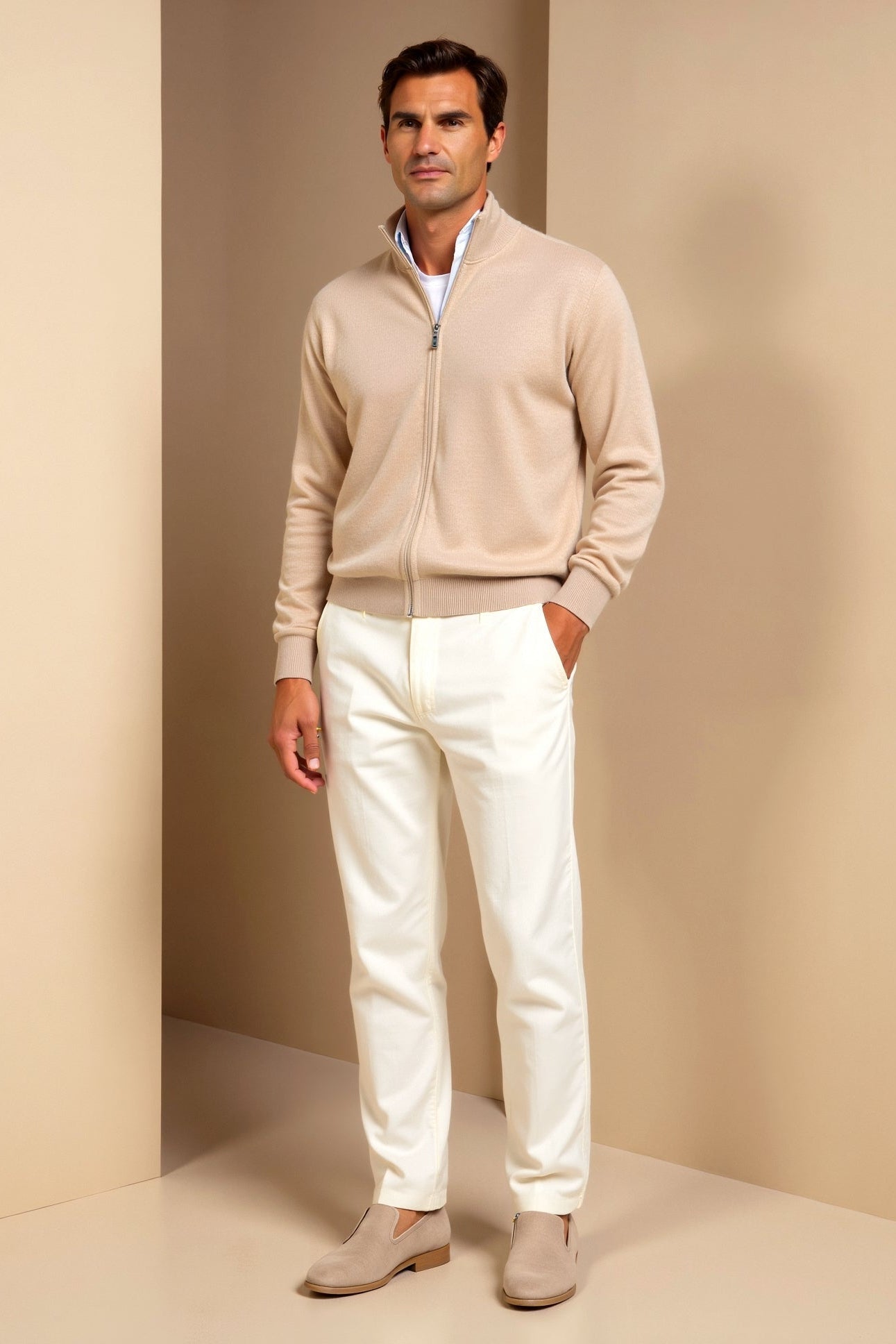 Cardigan pour Hommes Ajusté Chic 6