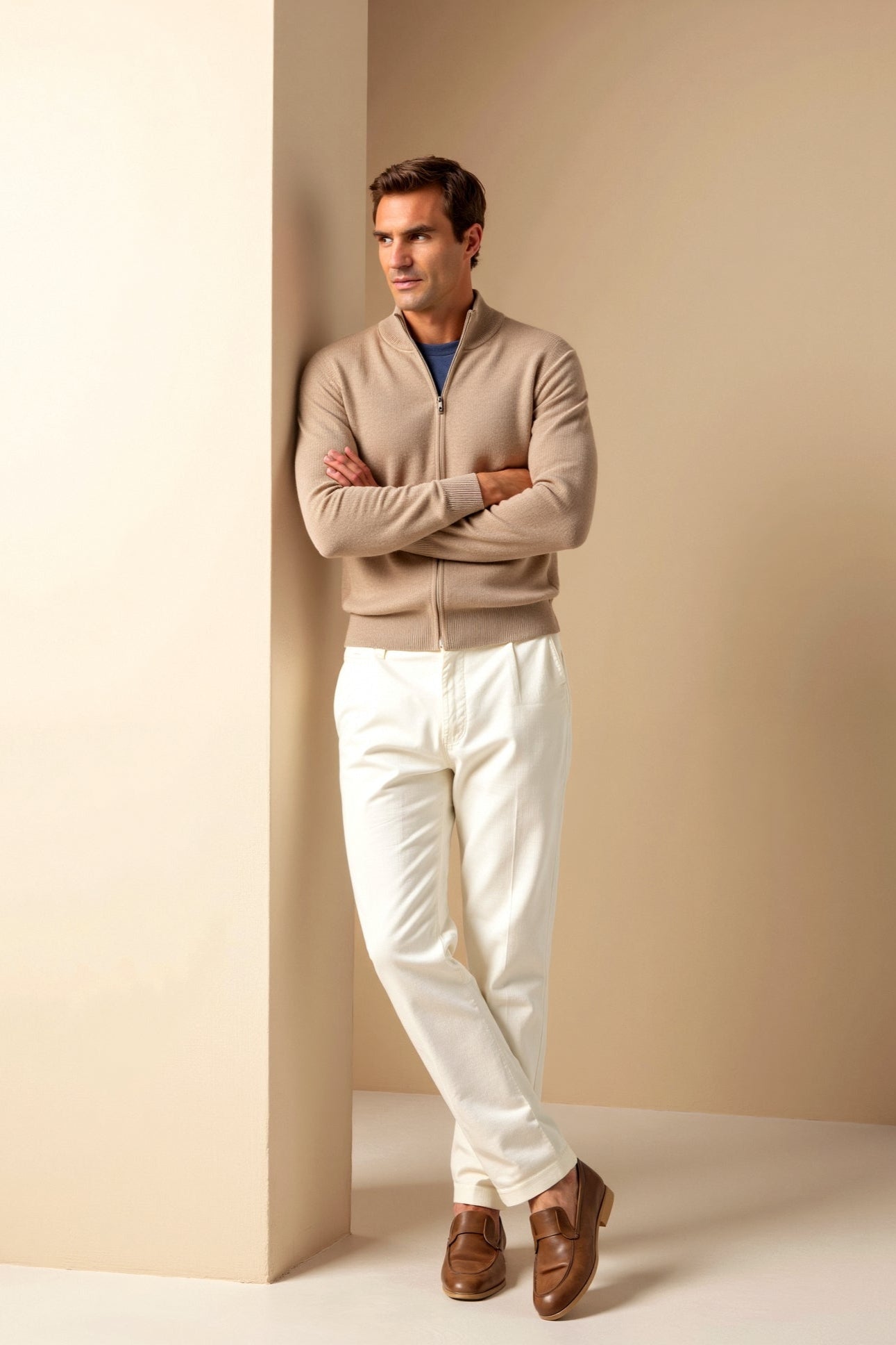 Cardigan pour Hommes Ajusté Chic 8