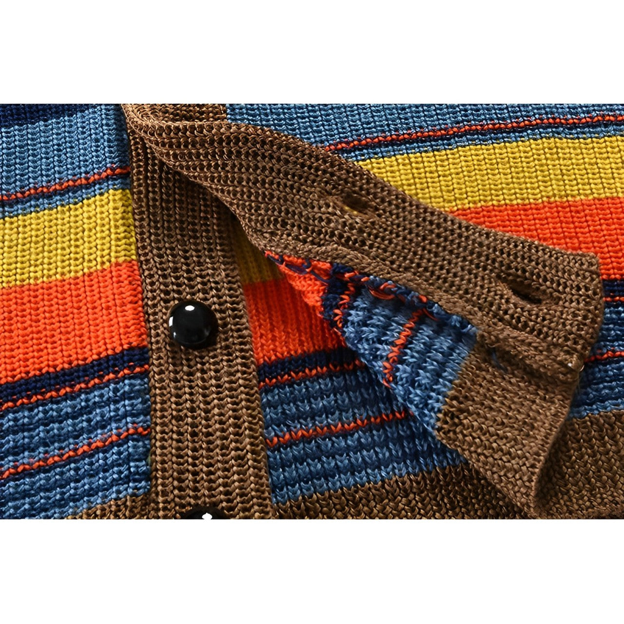 Cardigan pour homme à rayures colorées 4