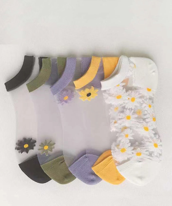 Chaussettes Femme Mi-Mollet Transparentes Style Décontracté 0