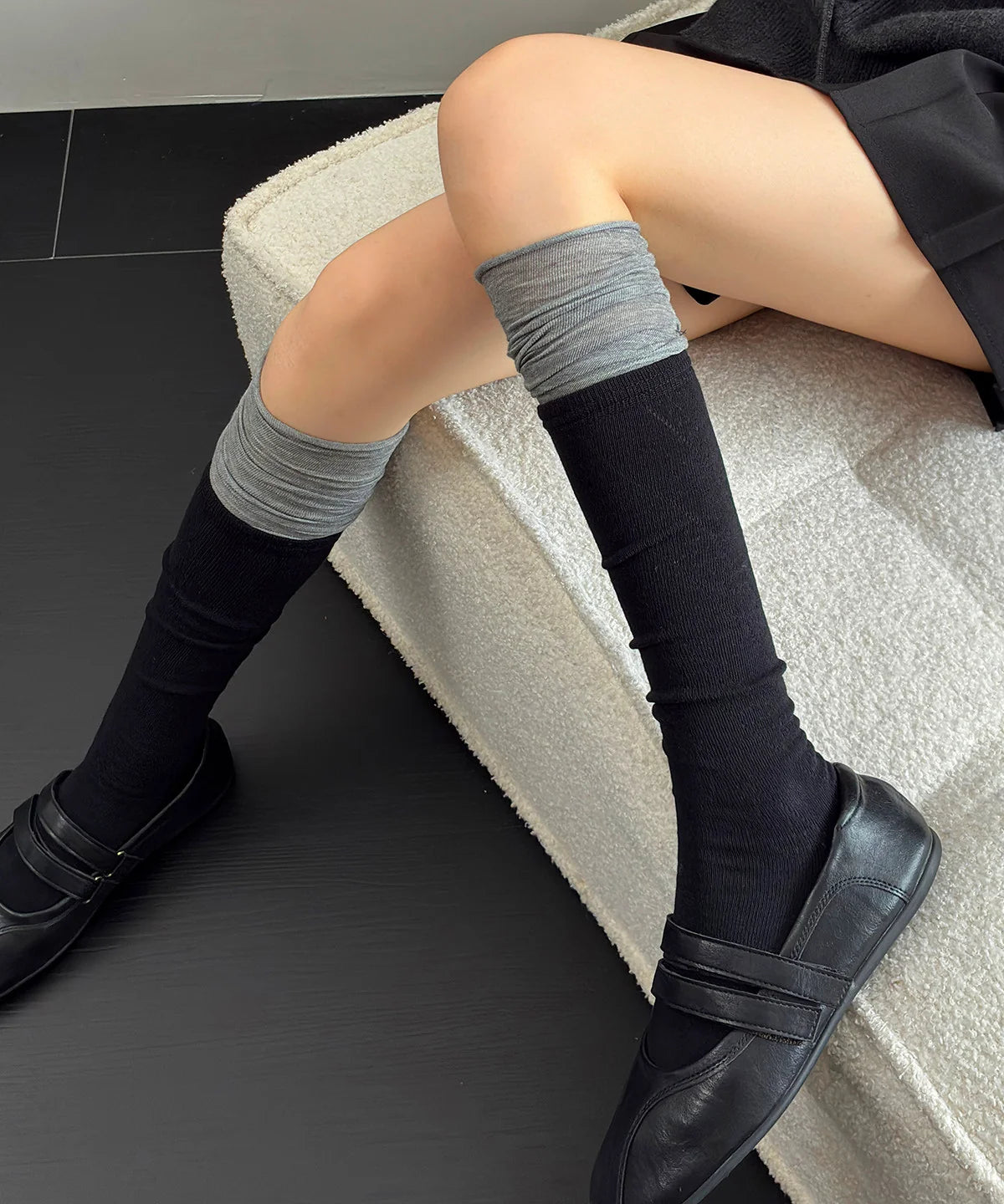 Chaussettes Homme Montantes Patchwork Décontracté 2