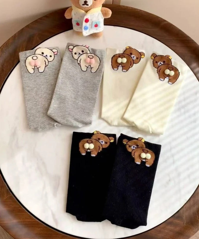 Chaussettes Mi-Mollet Femme Motif Dessin Animé 2