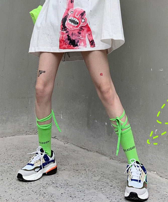 Chaussettes d'été croisées à bretelles pour femmes 2