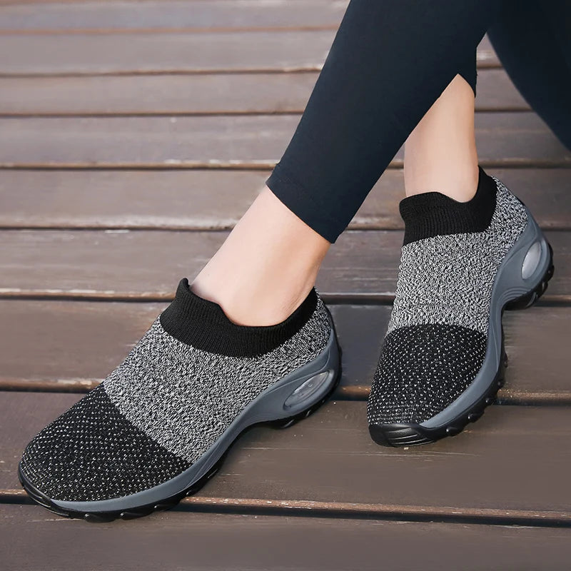 Chaussettes de Sport pour Femmes avec Semelle Épaisse et Coussin d'Air 1