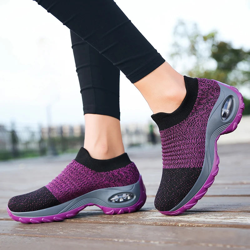 Chaussettes de Sport pour Femmes avec Semelle Épaisse et Coussin d'Air 2