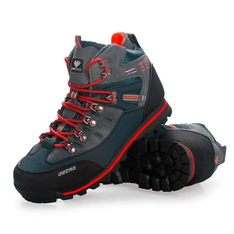 Chaussure Randonnée Homme Imperméable Cuir PU Semelle Caoutchouc 1