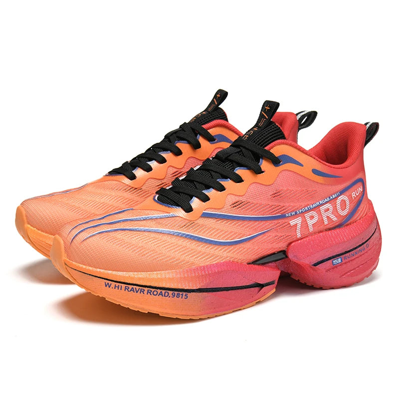 Chaussure Running Homme Mesh Aéré avec Plaque en Carbone pour Marathon 5
