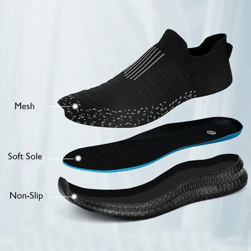 Chaussure de Marche Homme Légère en Toile Antidérapante 1