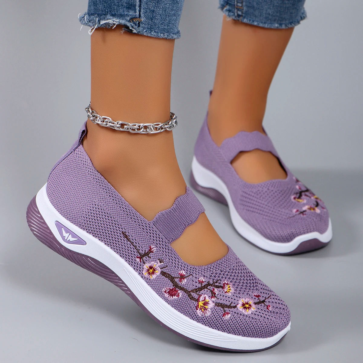 Chaussures Plates en Maille Respirante pour Femmes 2