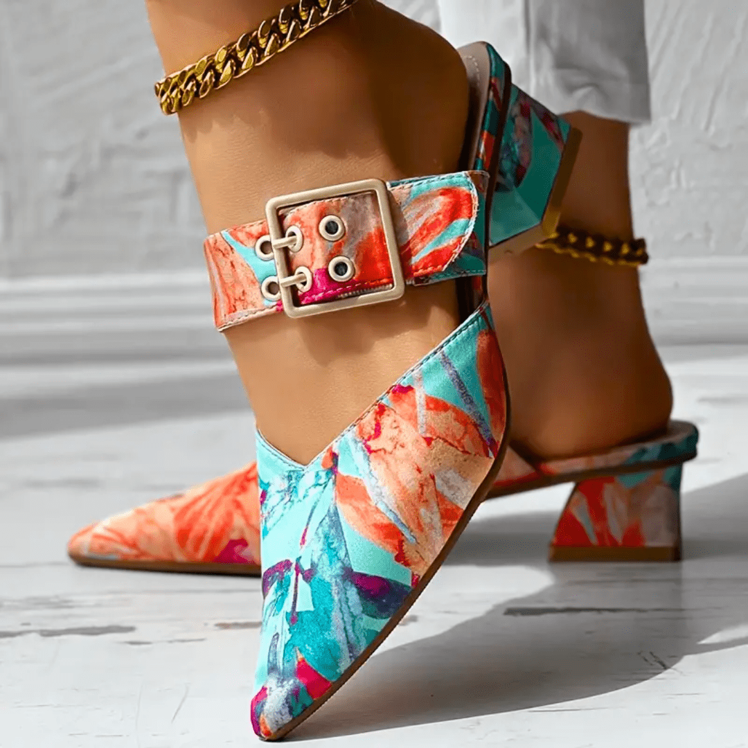 Chaussures à Talons pour Femmes Confort Orthopédique en Cuir 1