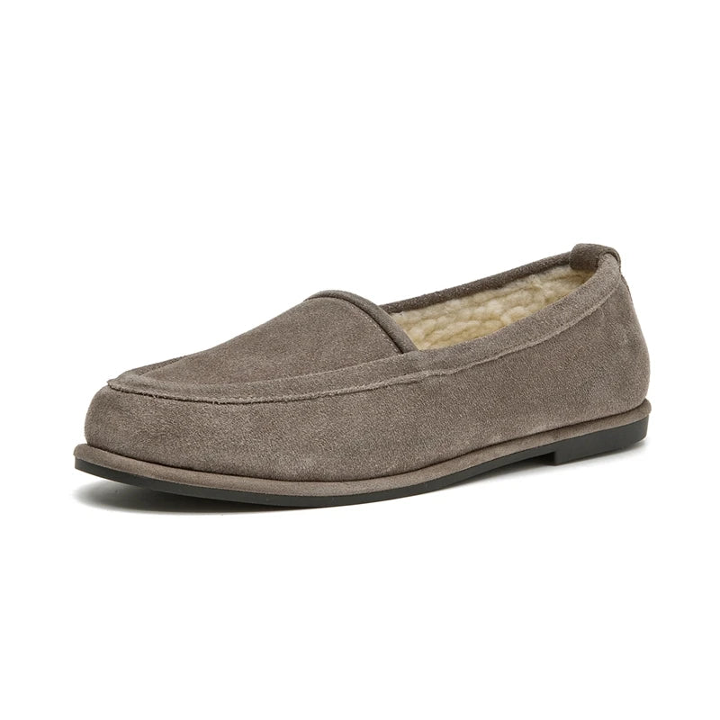 Chaussures d'hiver pour femmes Mocassins à talons bas 2
