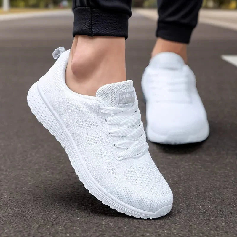 Chaussures de Marche Femme Confortables Tissu Respirant Semelle Caoutchouc 8