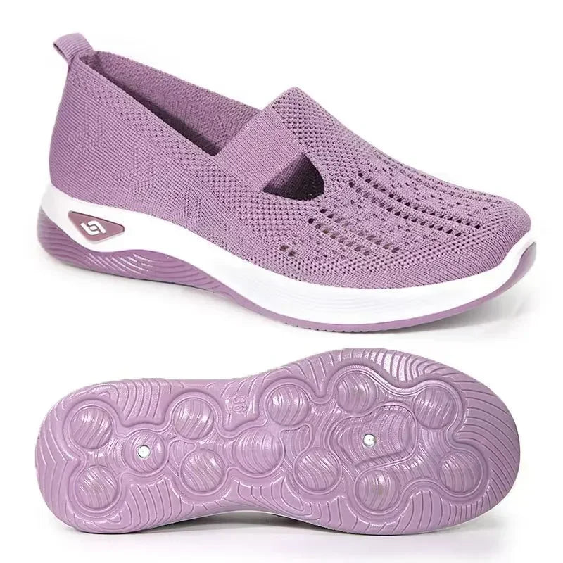 Chaussures de Marche Femme Confortables en Tissu Respirant et Semelle en Mousse à Mémoire 15