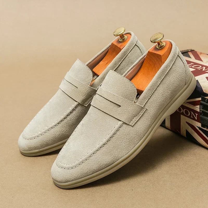 Chaussures de conduite pour hommes en daim décontractées 2