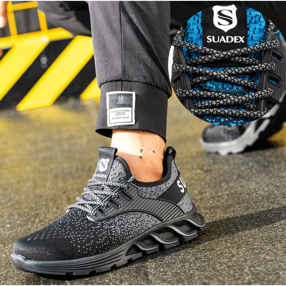 Chaussures de travail légères avec protection en acier pour hommes 4