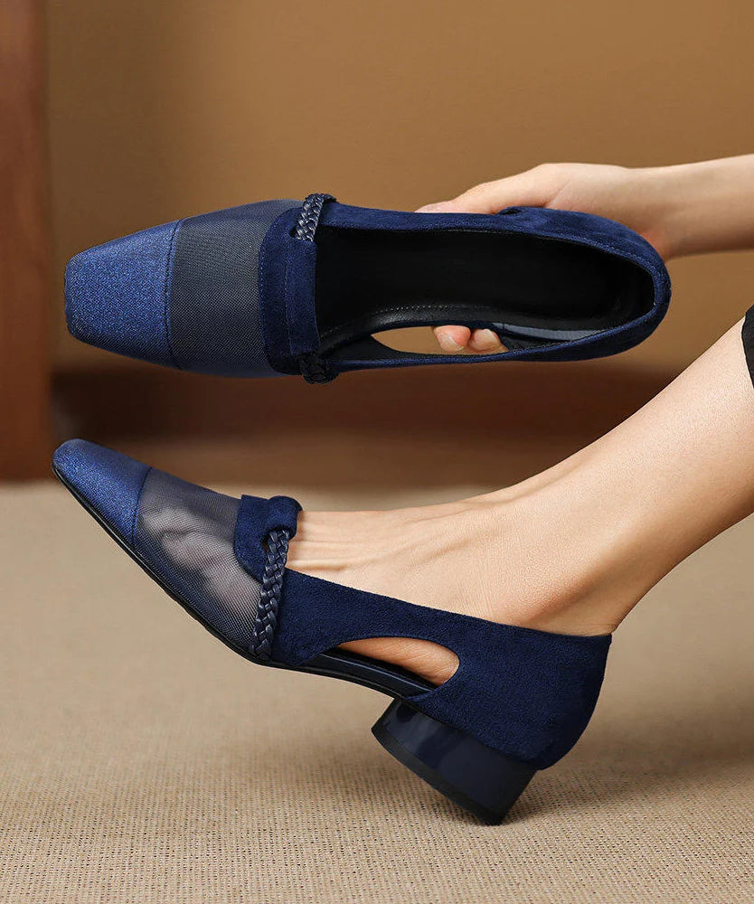 Chaussures pour femme ajourées avec talon compensé 2