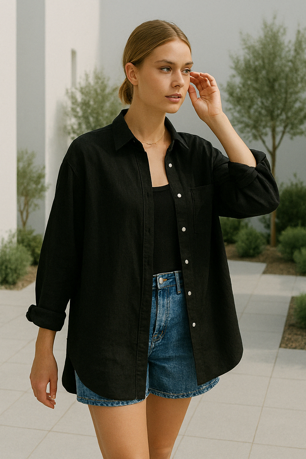 Chemise Femme Design Unique Tissu Confortable 1