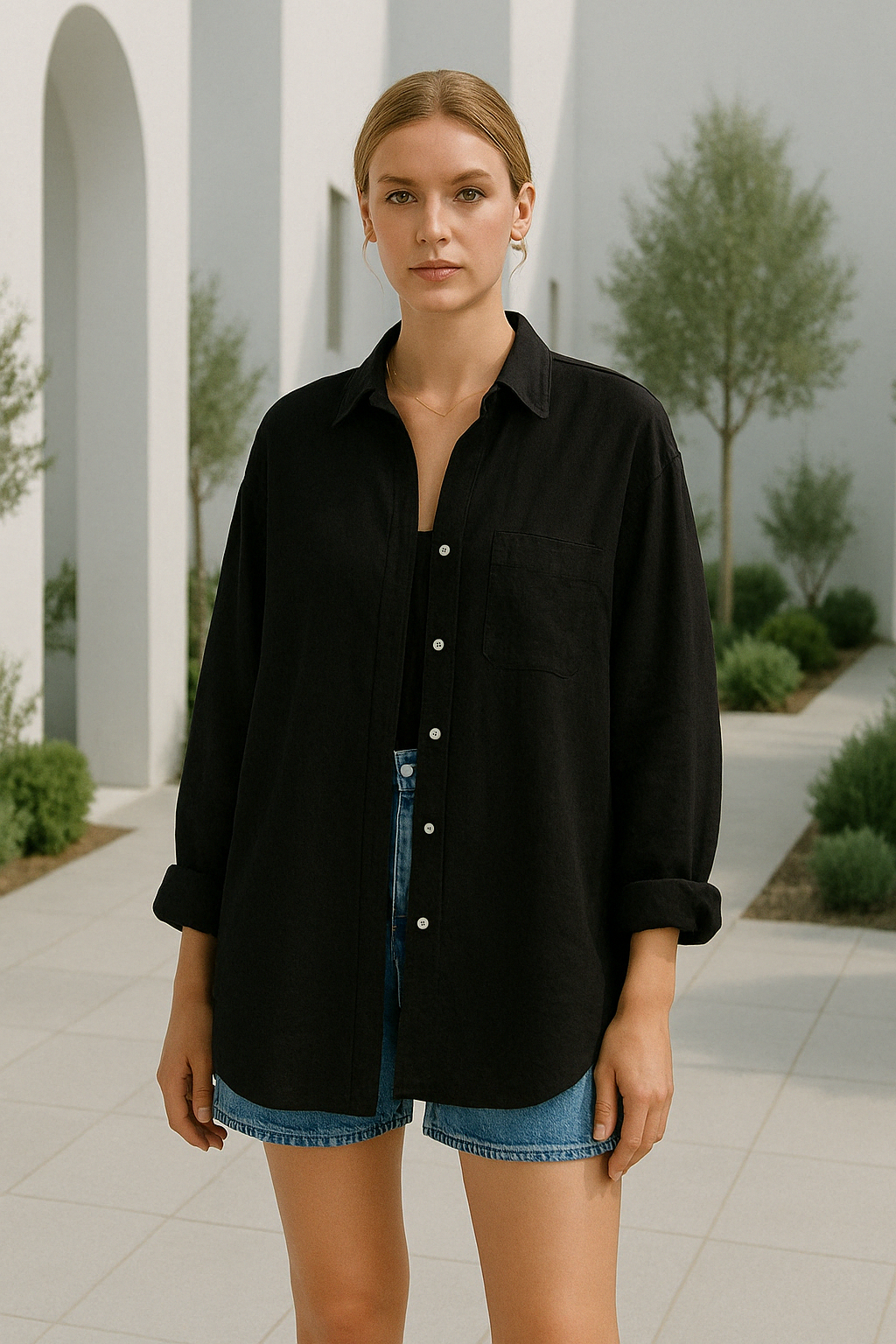 Chemise Femme Design Unique Tissu Confortable 2