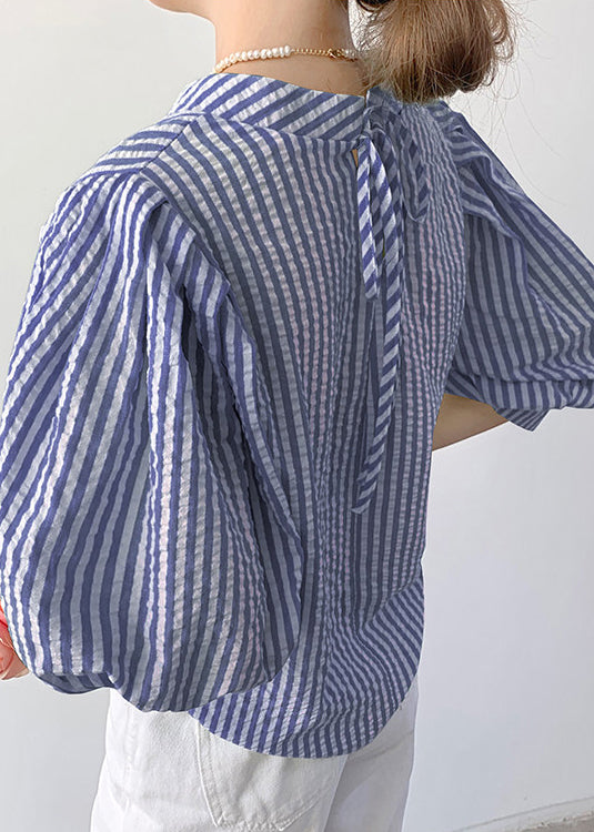 Chemise Femme Manches Bouffantes Rayée 3