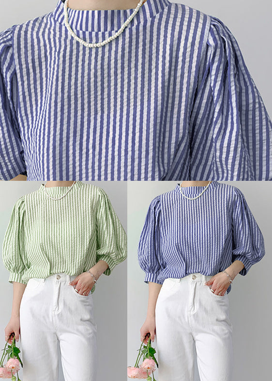 Chemise Femme Manches Bouffantes Rayée 4
