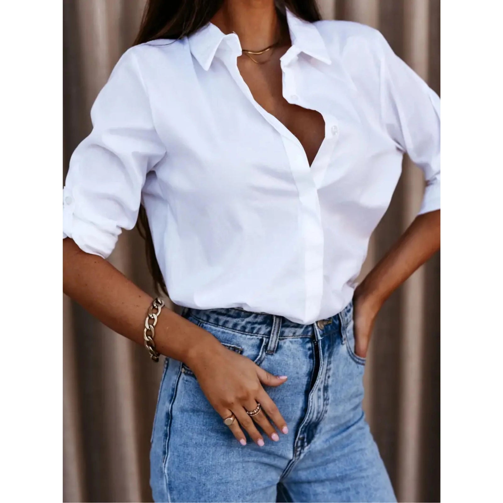 Chemise Femme Manches Longues Classique 1