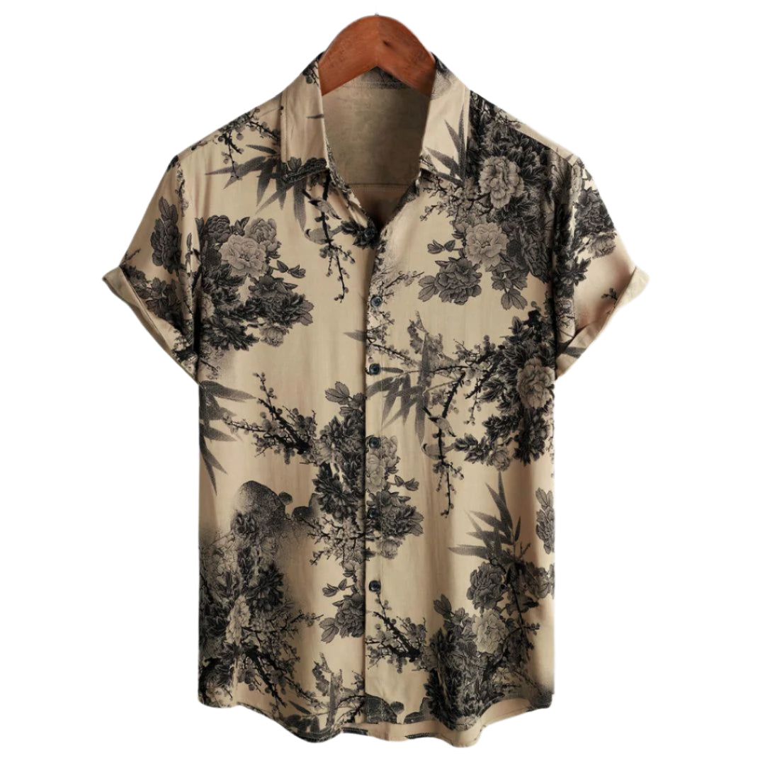 Chemise Femme à Fleurs Vintage en Tissu Léger 0